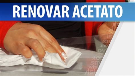 Cómo Renovar el Acetato - YouTube