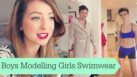 Boys Modelling Girls Swimwear - YouTube