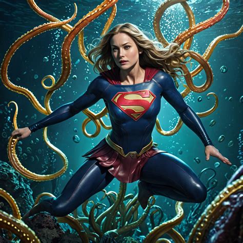 supergirl tentacle peril  superherofantasymag  deviantart