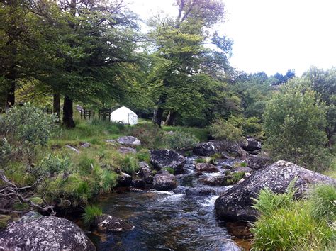 Wild Camping on Dartmoor, Riverside Campsite - Beardown Farm Camping in ...