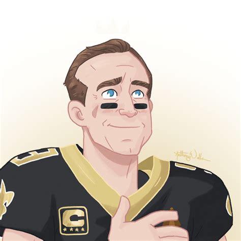 Drew Brees Retirement Illustration : Saints