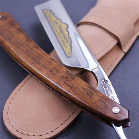 7/8 Square Nose Razor, Snakewood Scales | The Invisible Edge