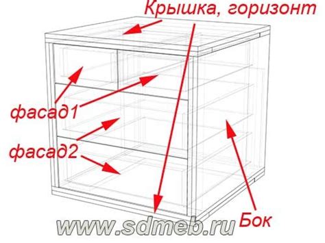 К вашему вниманию – чертеж комода – Сделаем мебель сами