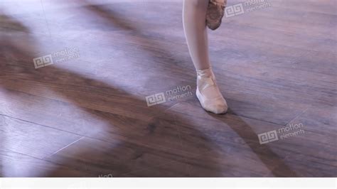 Ballet Dancer's Feet Practices Point Exercises Stock video footage ...