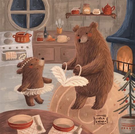 Pin by салей мария on Медведи | Bear illustration, Whimsical art, Bear art