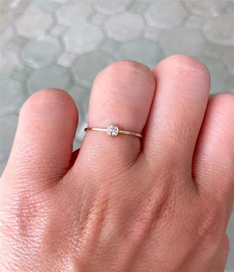 simple white gold engagement ring