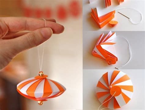 елочные игрушки из бумаги | Рождественские бумажные игрушки, Елочные ...