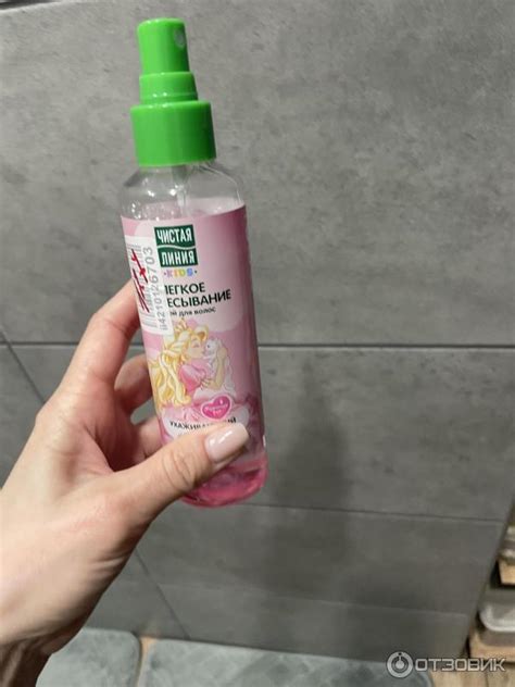 Отзыв о Спрей для волос Чистая линия Kids "Легкое расчесывание ...