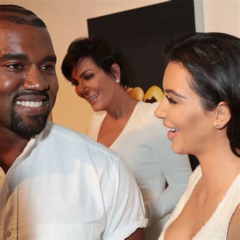 Kanye West Smiling Kim Kardashian