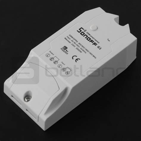 Sonoff G1 GPRS / GSM - 250V / 3000W switch Botland - Robotic Shop