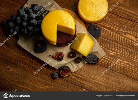 Composition Different Types Sliced Cheese Hard Mature Cheese Mold ...