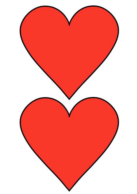 Template Heart Printable