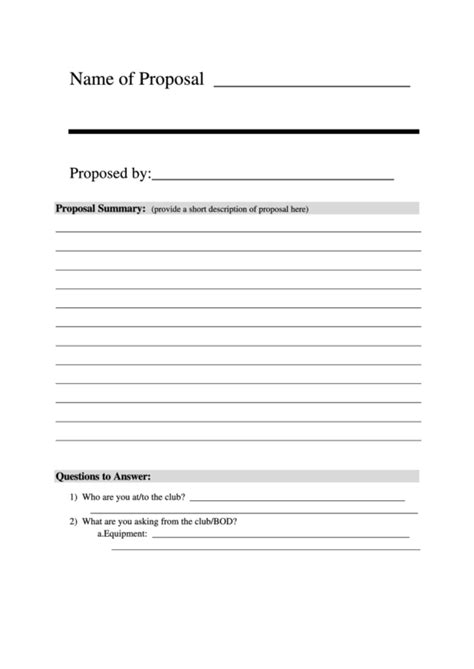 proposal templates