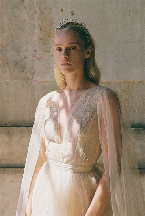 Beaded ball gown wedding dress with cape sleeves – Sumarokova Atelier