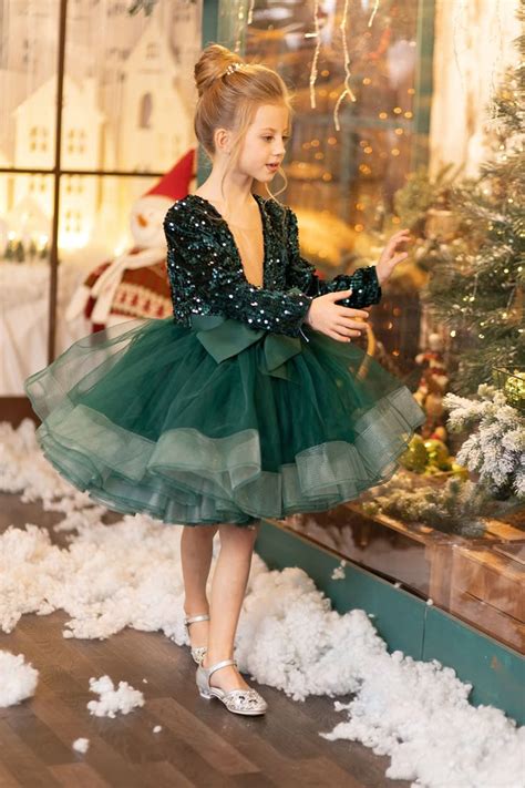 Holiday Girls Party Dress, Christmas Gifts for Kids, Christmas Dress