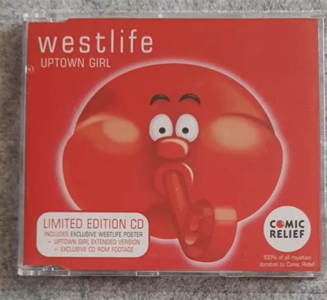 UPTOWN GIRL BY Westlife (CD Single, 2001) Comic Relief Limited Edition ...