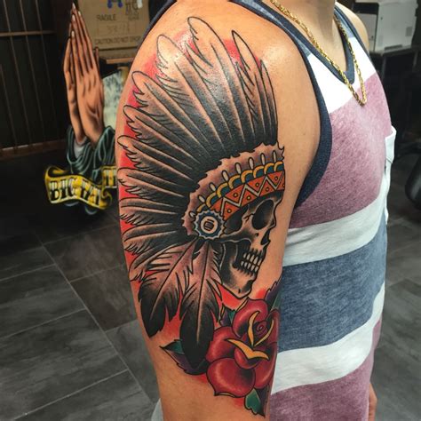 #tattoo #apache #indiantattoo #indian | Indian tattoo, Indian skull ...