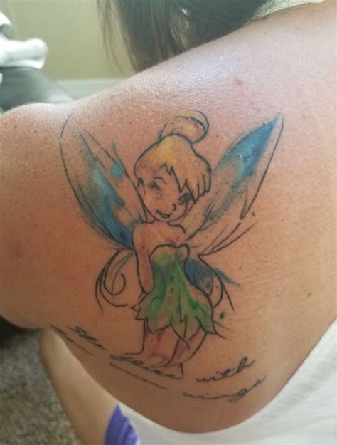 Tinkerbell watercolor tattoo | Tattoos, Fairy tattoo designs, Fairy tattoo