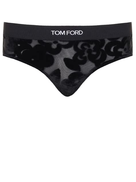 Трусы-слип с флоком от TOM FORD за 18 200 рублей (цвет: черный, артикул ...