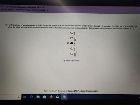 *Difficult maths question*. In this case the answer is given as B but