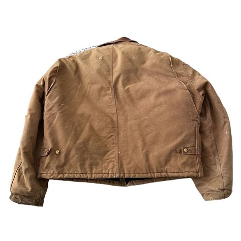Carhartt Vintage Brown Detroit Work Jacket Arctic Lin… - Gem