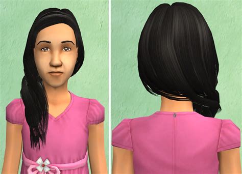 Mod The Sims - [3t2] Long Side Part Hairsytle with Headband from TS3 ...