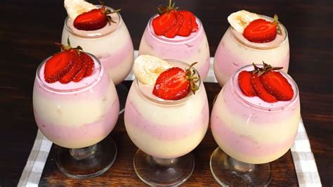 БЕЗ ЯИЦ, ЖЕЛАТИНА и СЛИВОК! 🍓 Нежнейший "КРЕМОВЫЙ" Десерт Рецепт ...