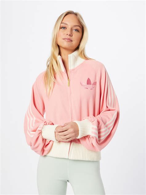 ADIDAS ORIGINALS Jacke Damen Größe XL beige / pink | Outfit ideen, Tuch ...