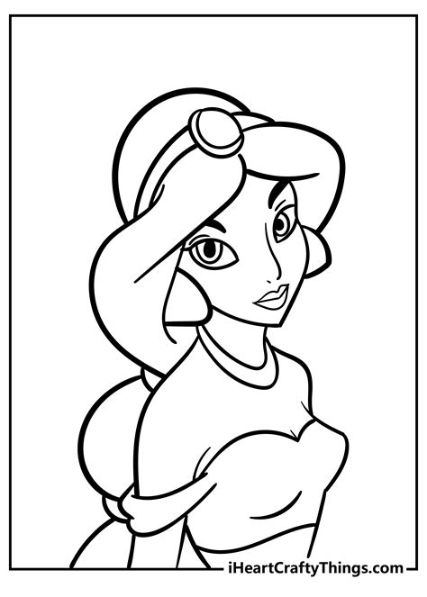 Disney Princess Coloring Pages Jasmine - Infoupdate.org