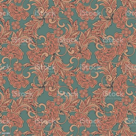 indian floral pattern stock illustration  image  arabic