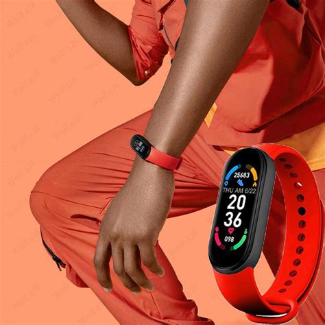 Фитнес браслет FitPro Smart Band M6 (смарт часы, пульсоксиметр, пульс ...
