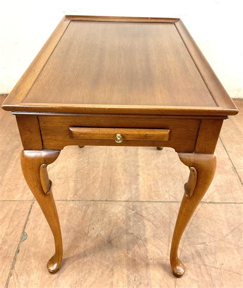 lot queen anne style cherry wood  table