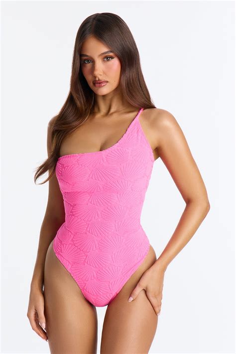 Malina Starfish Terry 1 Piece Swimsuit - Hot Pink | Fashion Nova