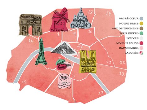 Arrondissements Map by Kim Lawler on Dribbble