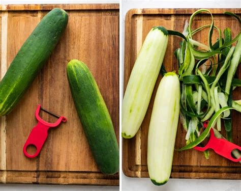healthy grated cucumber salad garlic zest