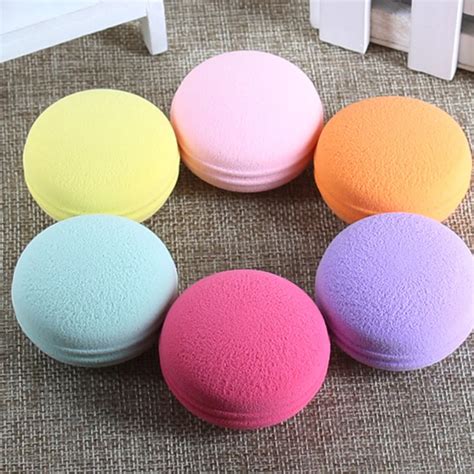 6 шт. Macaron макияж спонж-пуховка для лица BB крем Косметическая ...
