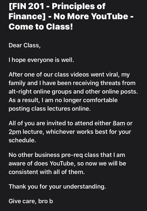 finance professor jim brau  stop posting   lectures