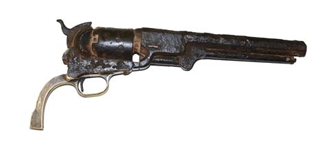 STILL LOADED COLT MODEL 1851 NAVY REVOLVER ID TO SOLDIER IN 1ST IOWA ...