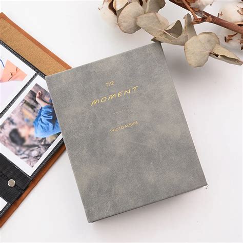 Мини-фотоальбом из ПУ кожи, 64 кармана, 3 дюйма | AliExpress
