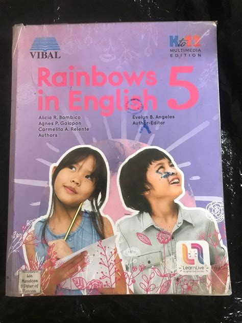 Grade 5 Textbook - Rainbows in English 5 Revised Edition, Hobbies ...