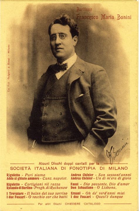 Francesco Maria Bonini (1930-01-18 – –). Operatic baritones – Italian ...