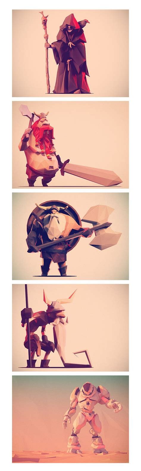 Low Poly Characters ...: | Animatie, Illustraties, Tekenen