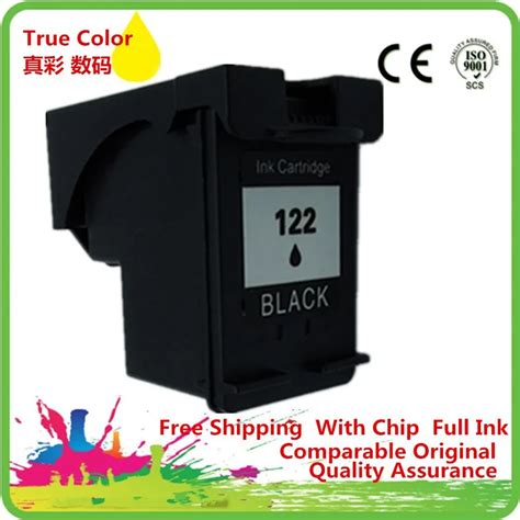 Bk Ink Cartridge Remanufactured For HP 122 XL HP122 HP122XL 122XL ...