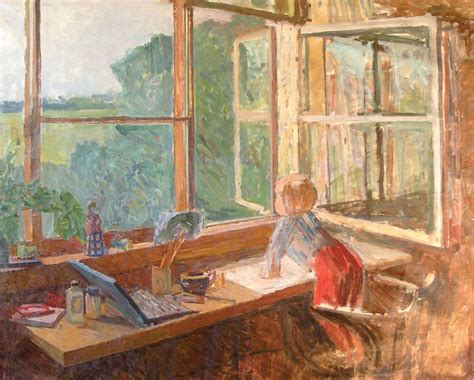 Решетников Фёдор Павлович Картина "Эскиз к картине "Из окна"", 1969г ...