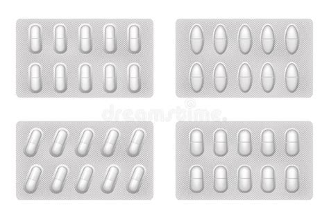 Medical Tablets of Various Forms. Stock Vector - Illustration of ...