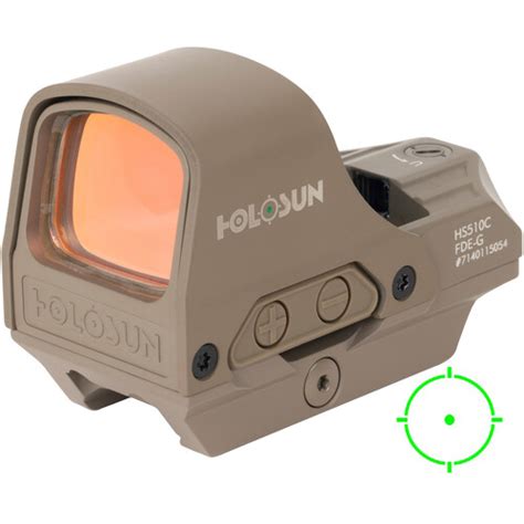 Holosun HE510C Open Reflex Sight HS510C-GR FDE B&H Photo Video