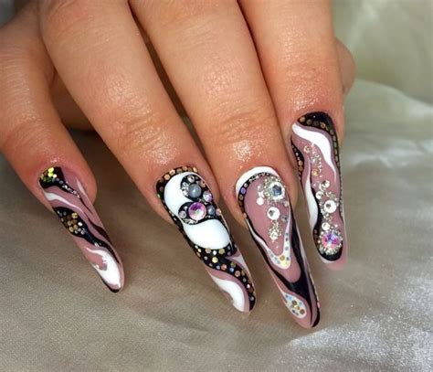 acrylic nails design - trendy nails ideas - classy nails ideas - nails ...