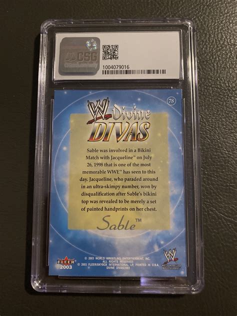 2003 Fleer WWE Divine Divas - #78 Sable for sale online | eBay
