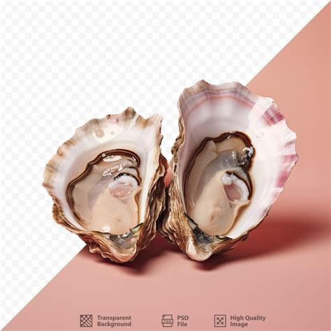 Premium PSD | A shell with the word oysters written on it