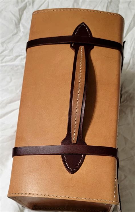 Leather tool box I made so I could leathercraft whilst traveling. It is ...